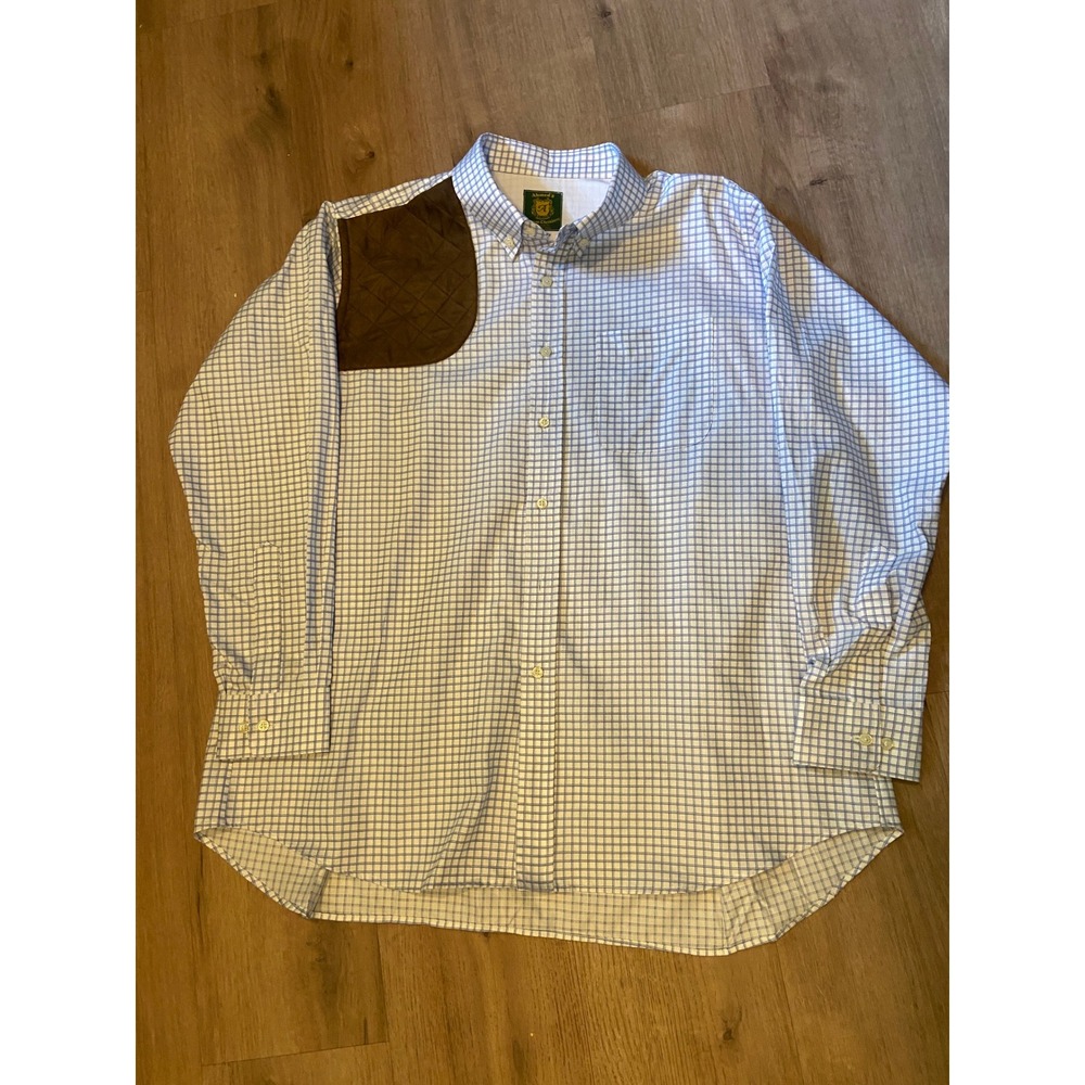 Bespoke Custom Shooting Shirt XL Right Shoulder Recoil Pad Tailored Tattersall